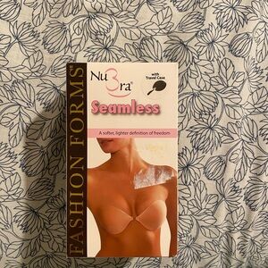 Fashion Forms NuBra adhesive bra in nude with travel case